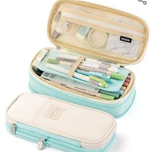 Office supplies 2 items pack. 1) pencil pen case 2)  post it notes.